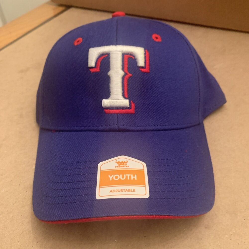 Texas Rangers Youth Hat MLB Baseball Blue Adjustable Cap Texas Rangers Hat